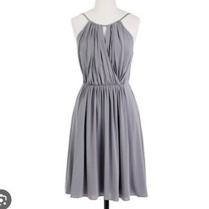 J. Crew Laila Gray Dress in Liquid Jersey size 6